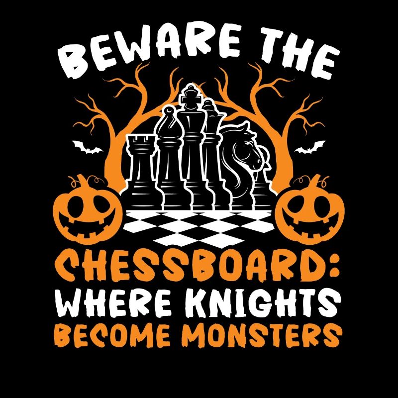 Schach Halloween Süßes oder Saures Schachbrettspiel