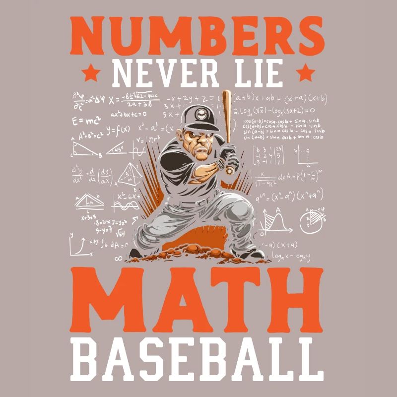 Baseball Math Lover Mathematician Baseball Player
