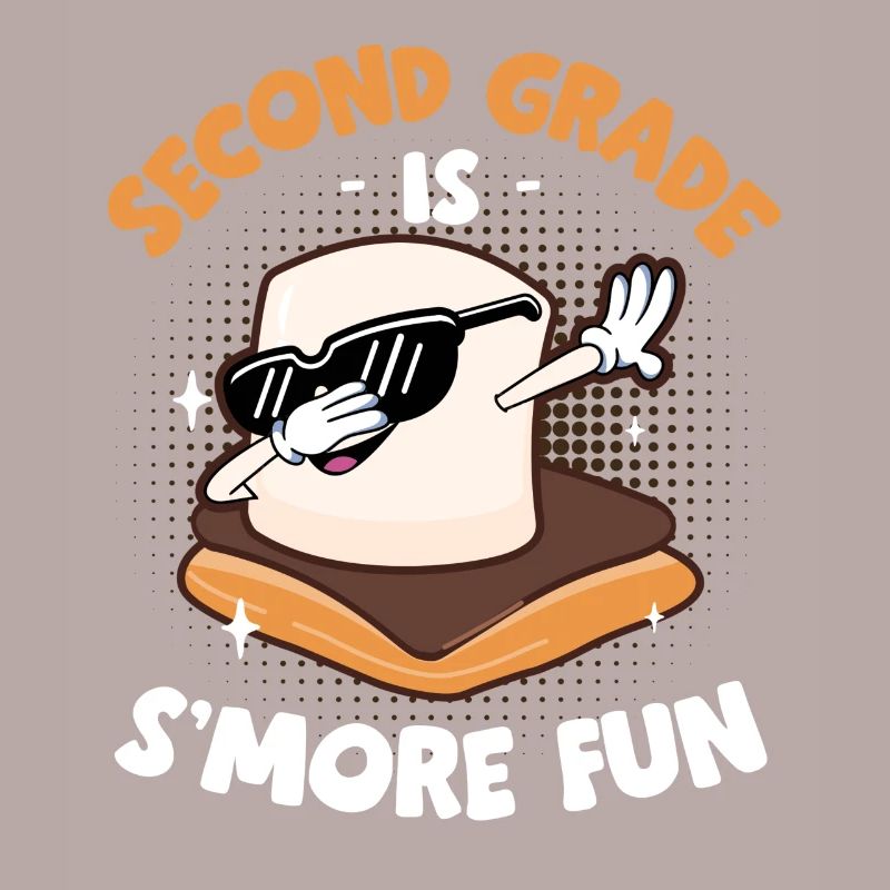Camper Dabbing Marshmallow Kids Second Grade Is Sm