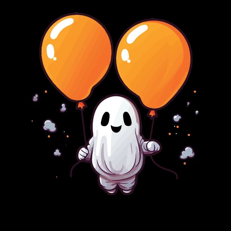 Ballon Halloween Süßes oder Saures Spooky Boo Ghost