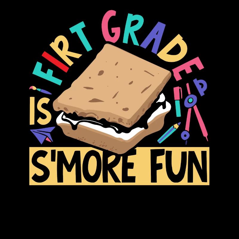 First Grade Is Smore Fun Kids Marshmallow Camping