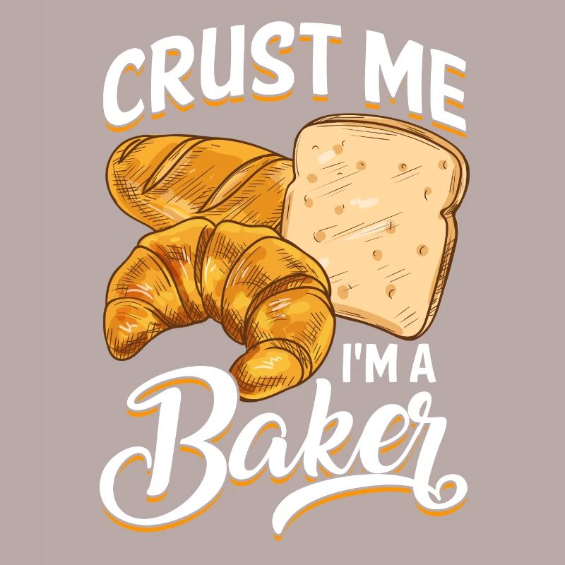 Funny bread baking baker