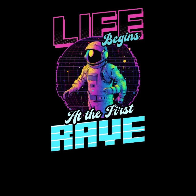 Edm Rave Das Leben beginnt mit dem ersten Rave