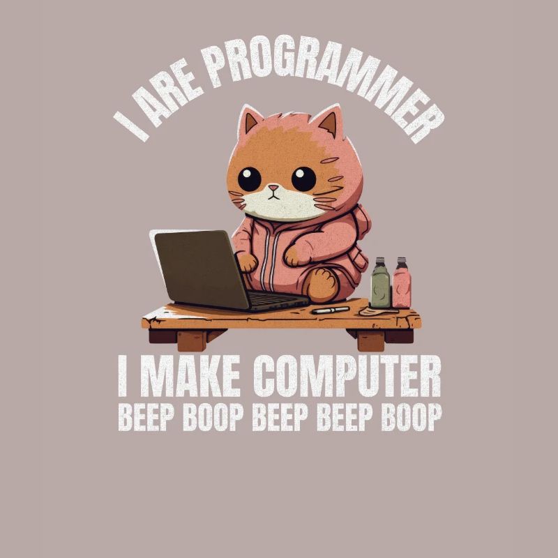 Ich bin Programmierer. Ich mache Computer Beep