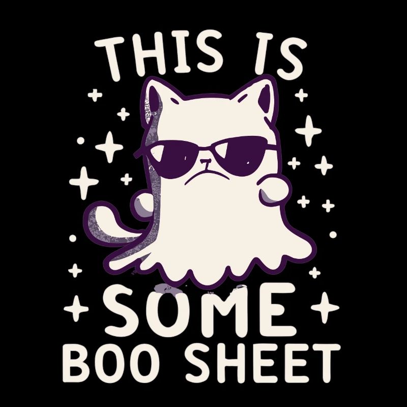 This Is Some Boo Sheet Katze Sonnenbrille Geist