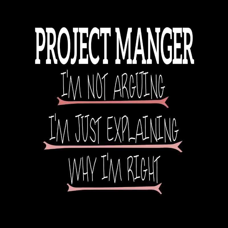 PROJECT MANGER I'M NOT ARGUING I'M JUST EXPLAINING