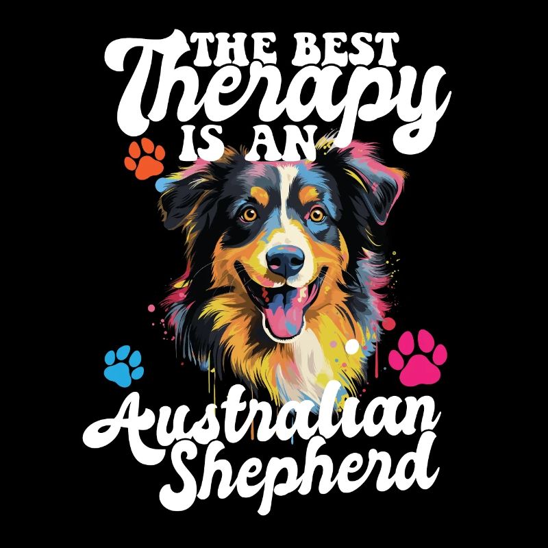 Australian Shepherd Pop Art & Dog Lover & Splash