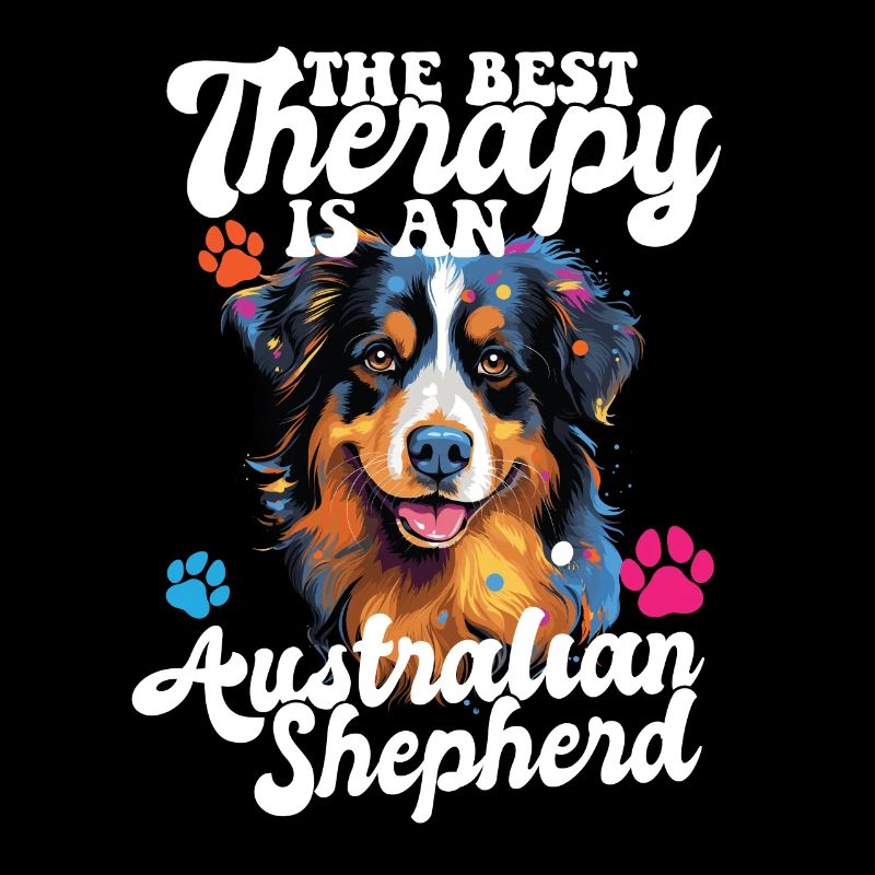 Australian Shepherd Pop Art & Dog Lover & Splash