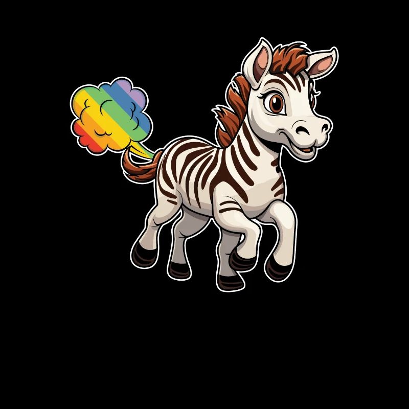 Zebra Regenbogen Regenbogenfurz