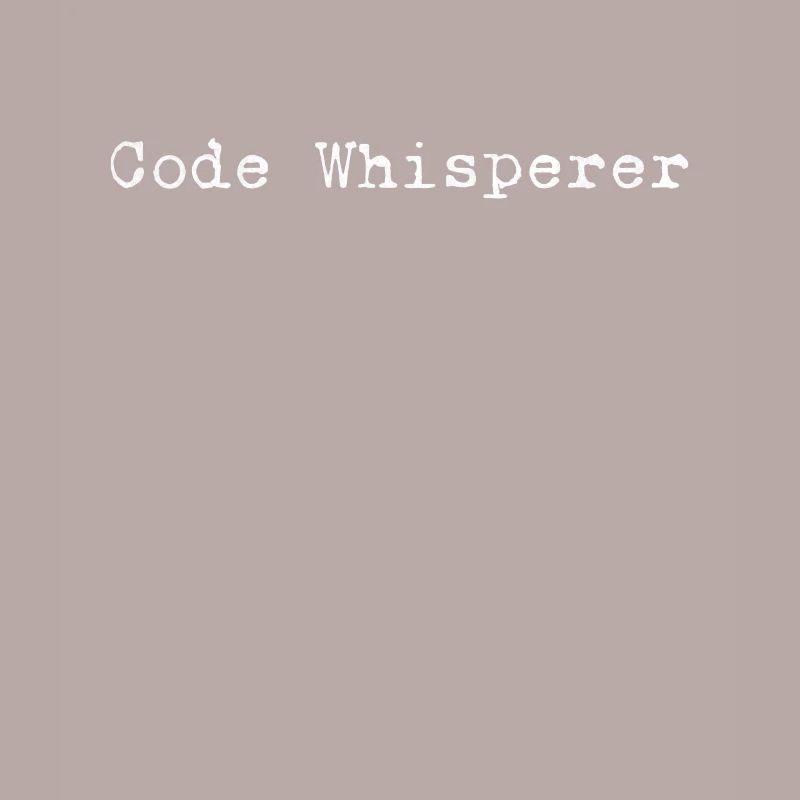 The Code Whisperer – Design pour les personnes expérimentées