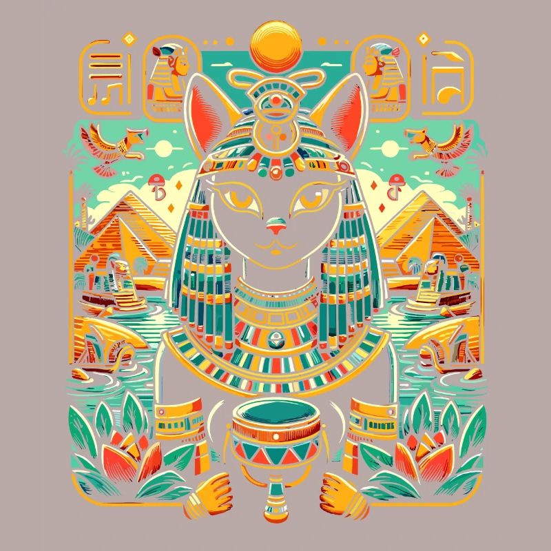 Bastet Déesse égyptienne Égypte Pyramide Égypte