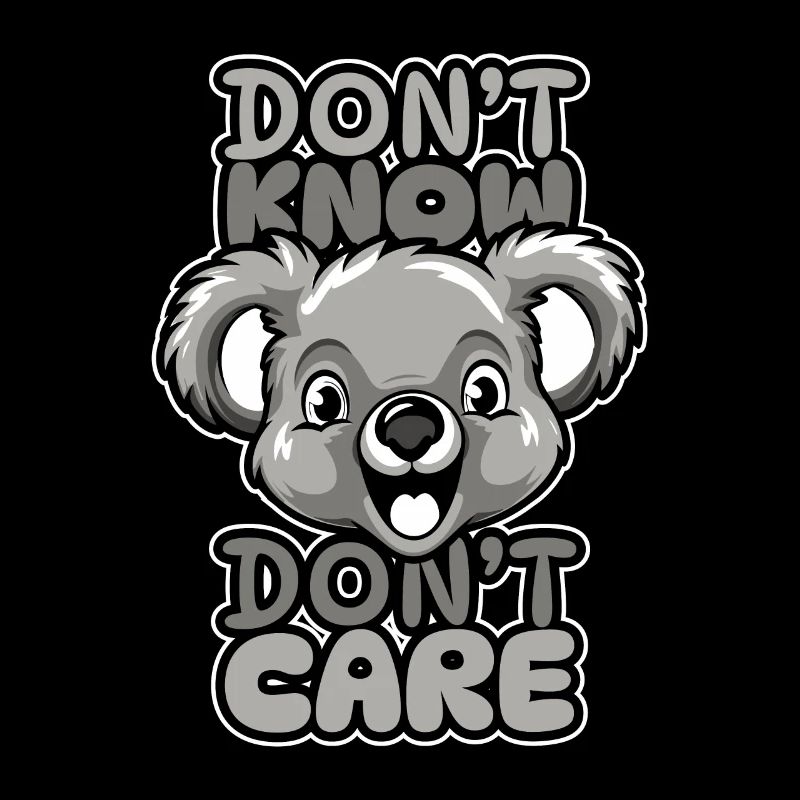 Koalabär Lustig Dont Know Dont Care