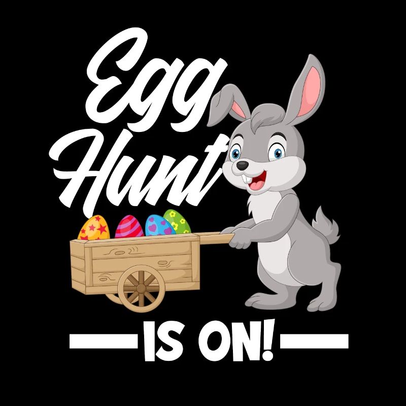 Easter Eggs Chasing Easter Bunny Easter