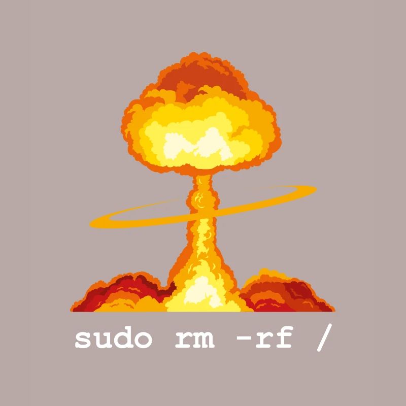 Linux Funny Linux Command Sudo RM RF für Männer