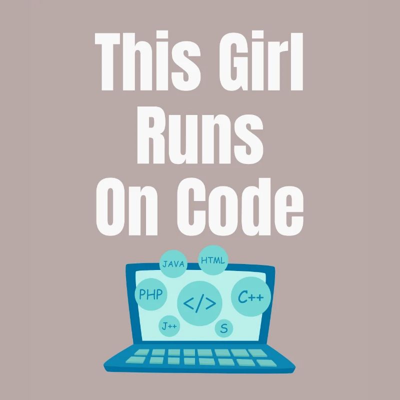 Dieses Mädchen Läuft Auf Codes Programmierer