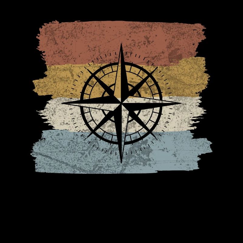 Retro style compass navigation tool