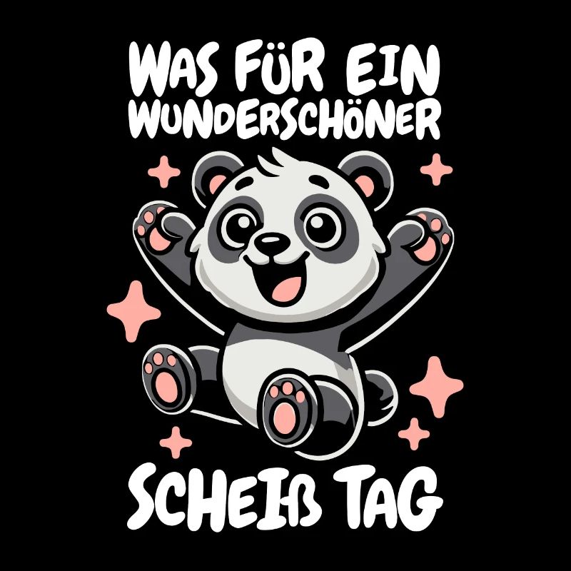 Großer Panda Pandabär Wunderschöner Tag