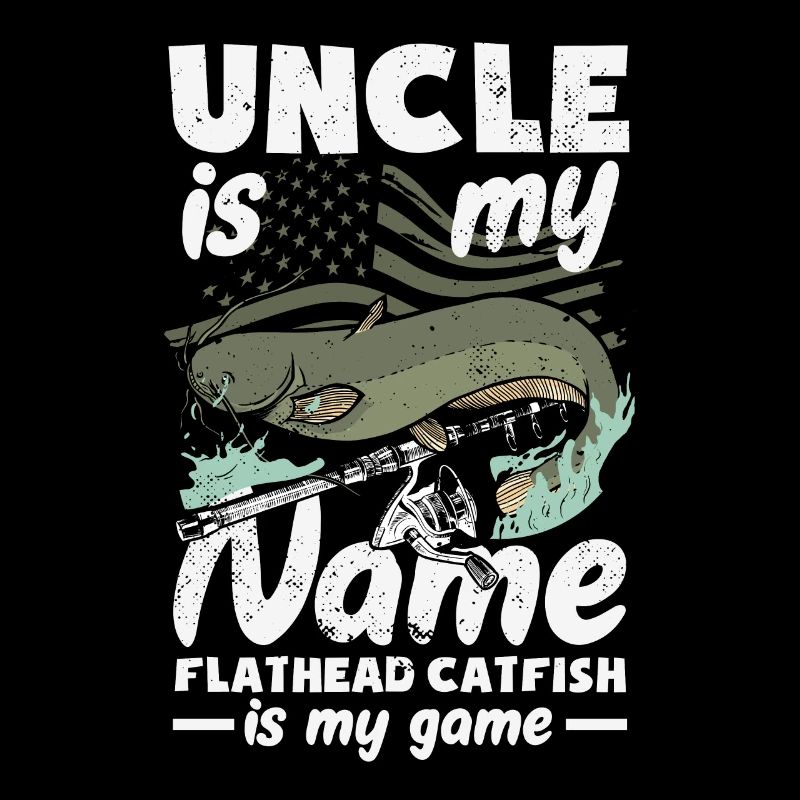Funny catfish lover flathead fish