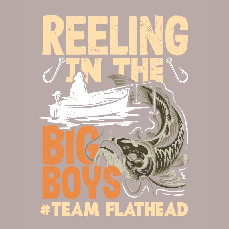 Funny catfish lover flathead fish