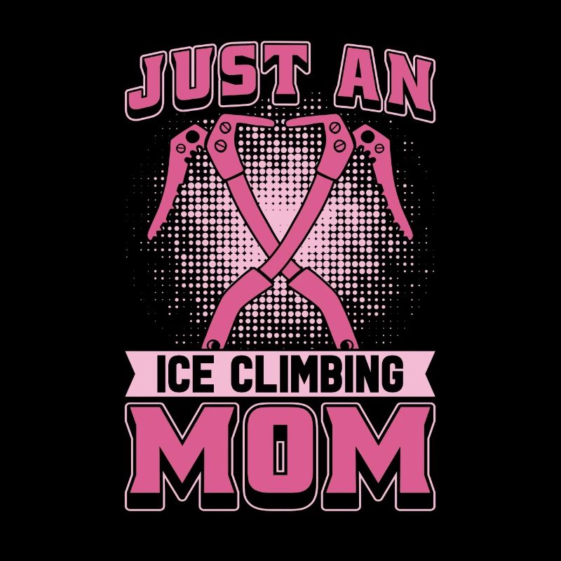 Eisklettern Mutter juste une maman grimpeuse sur glace