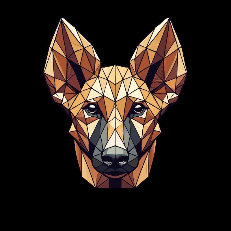 Geometric Art Pharaoh Hound
