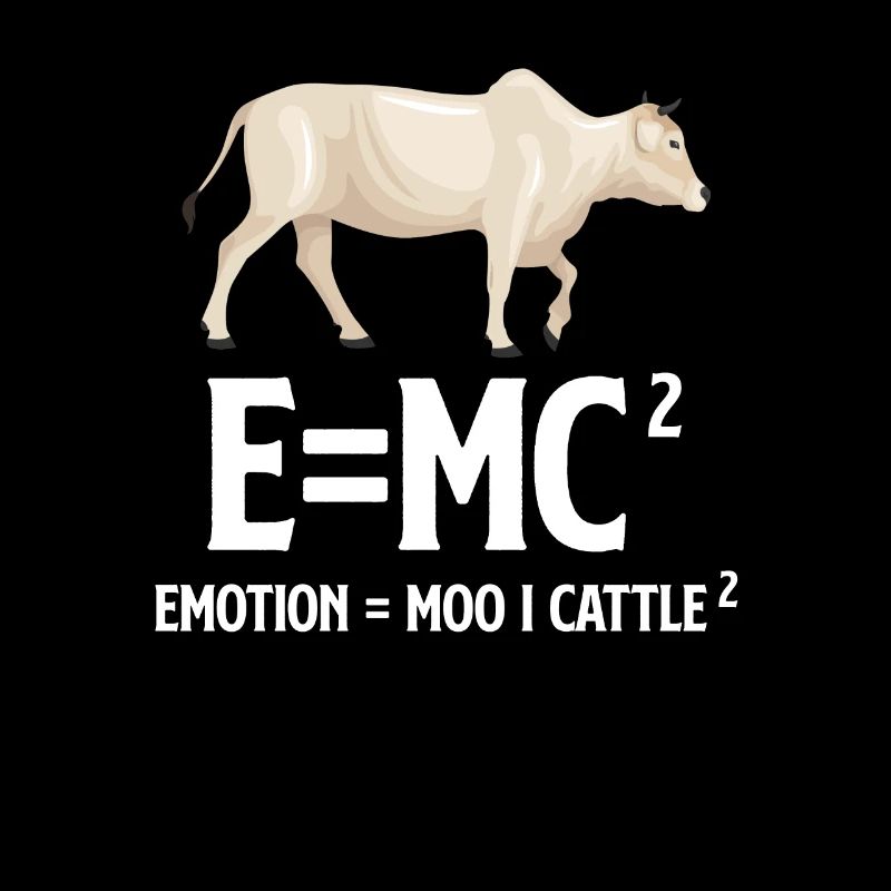 E=mc Emotion = Moo X Cattle Farmer Ranchero