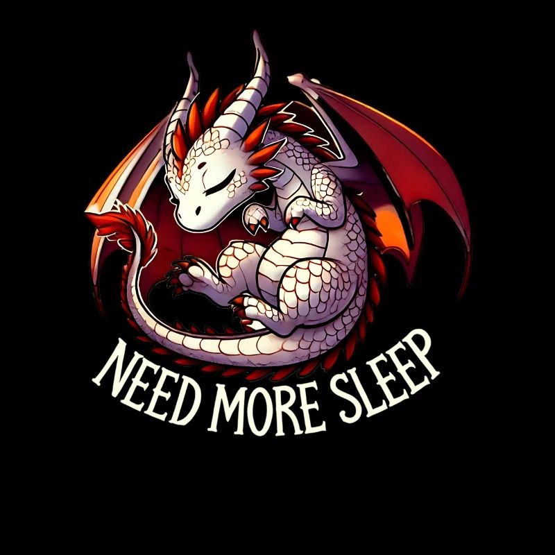 Besoin de plus de sommeil, conception de dragon drôle