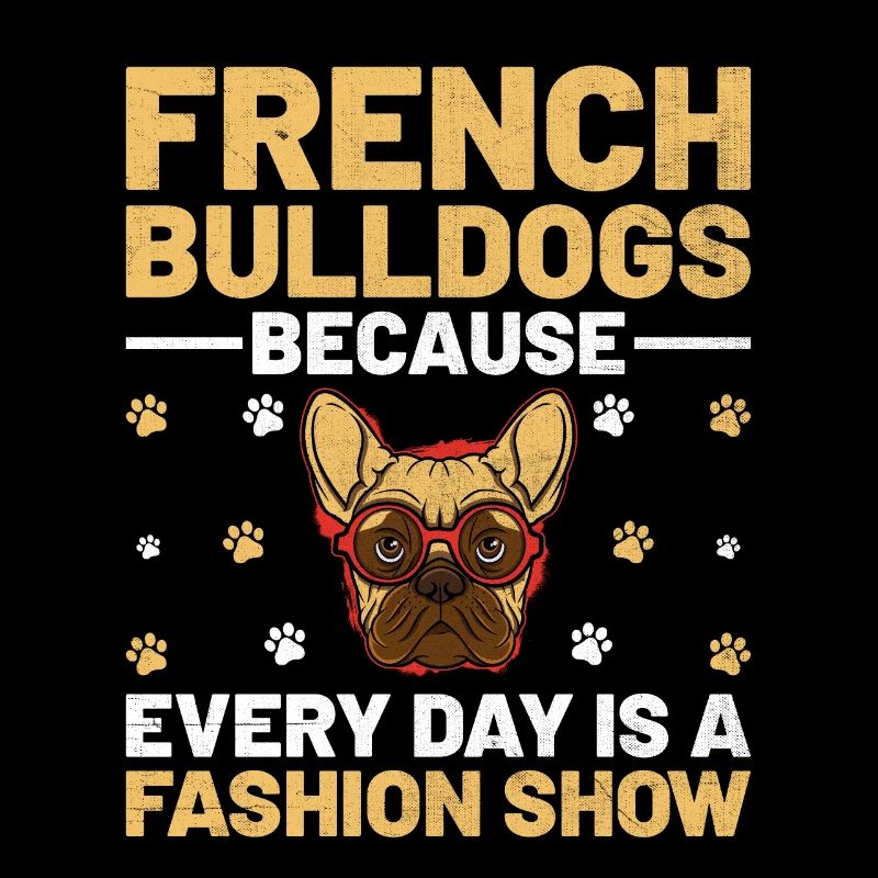 Bouledogues français Parce que chaque jour est un sho de mode