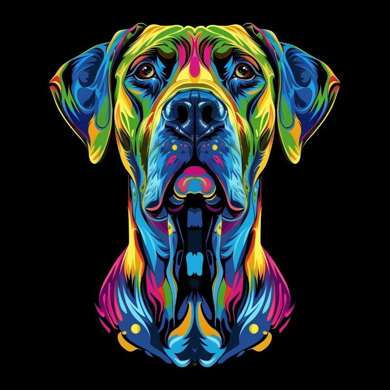 Rhodesian Ridgeback Hund Popart