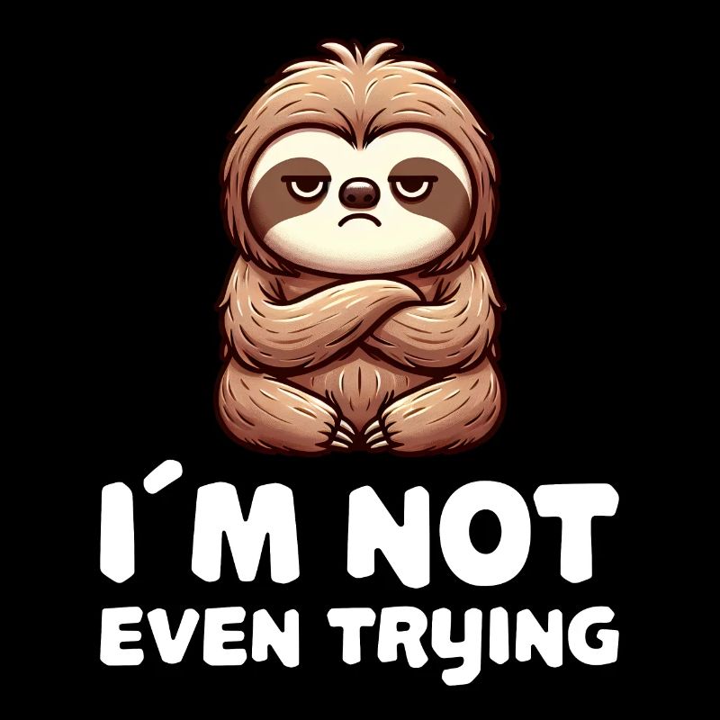 Je n’essaie même pas Funny Sloth