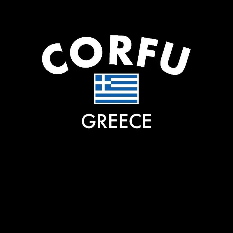 Corfou Grèce Drapeau grec Grec
