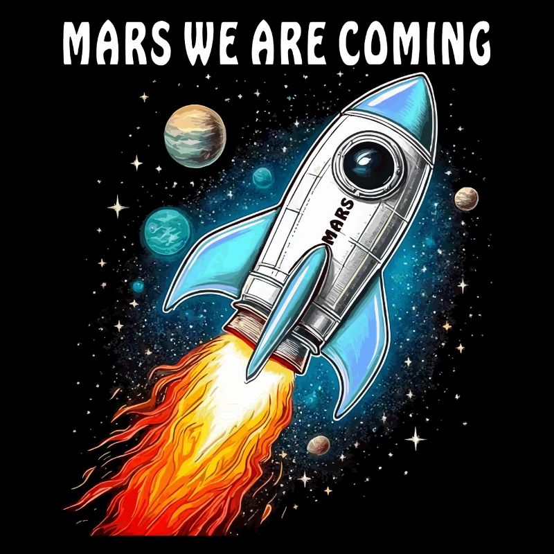 ROCKET MARS WE ARE COMING