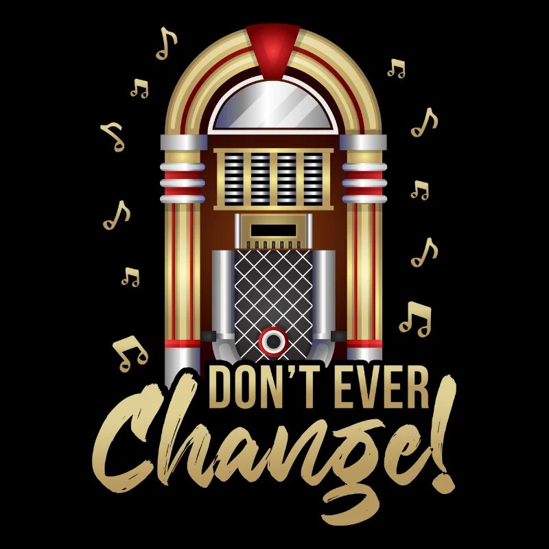 Ne changez jamais de juke-box de machine à musique rétro