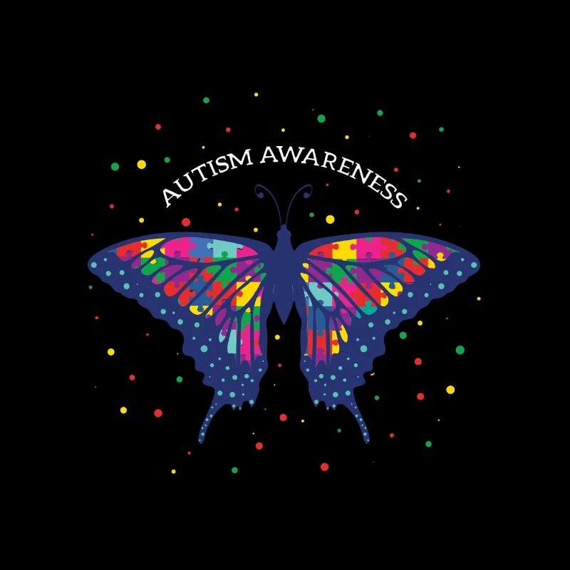 Autisme papillon conscience colorée