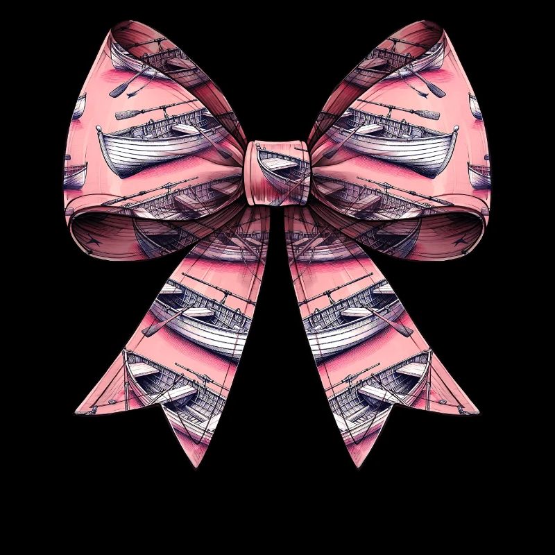 Coquette Bow Aviron Rameur Paddle Rose