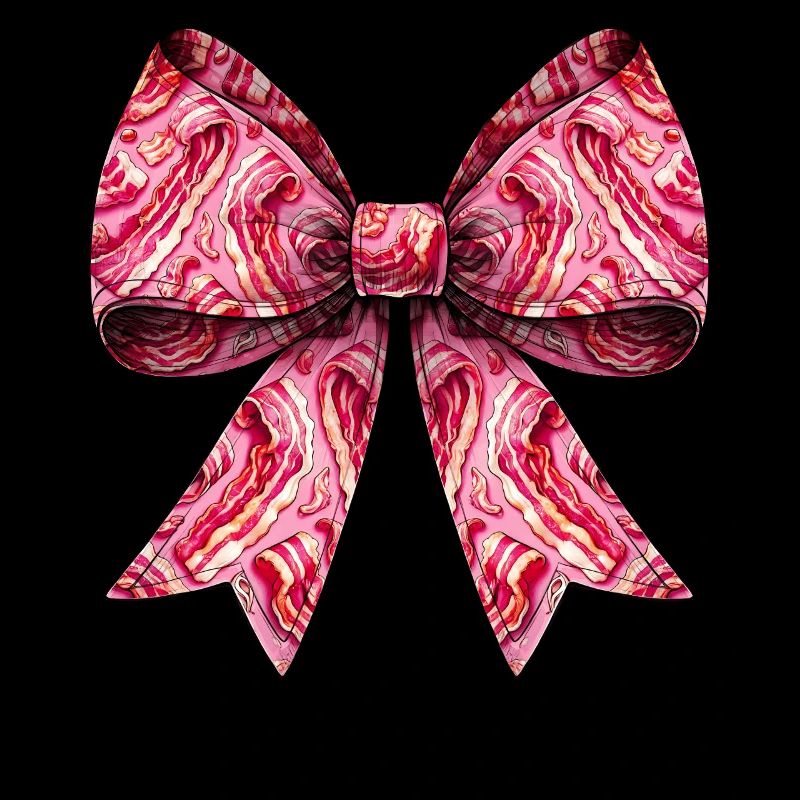 Coquette Bow Bacon Strips Pattern