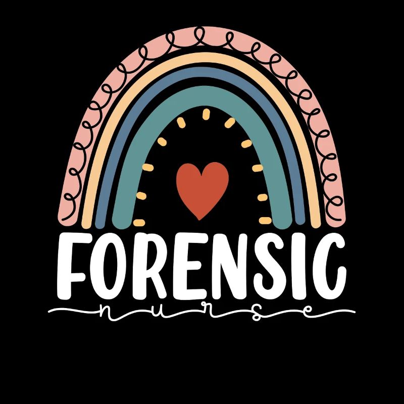 Forensic Nurse Boho Rainbow Sane Nurse Medical