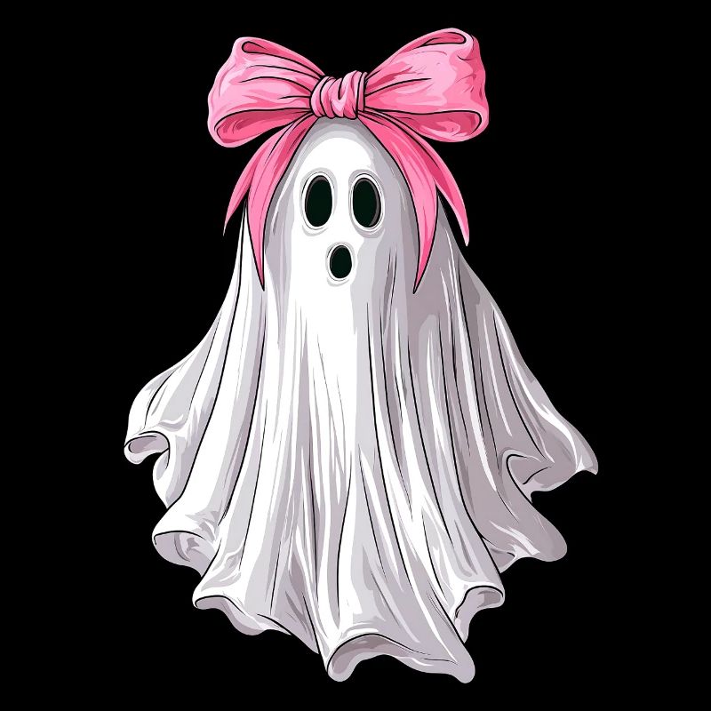 Coquettish Bow Ghost Ghost Spooky