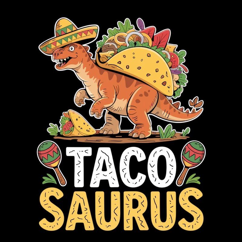 Taco Saurus mit Sombrero