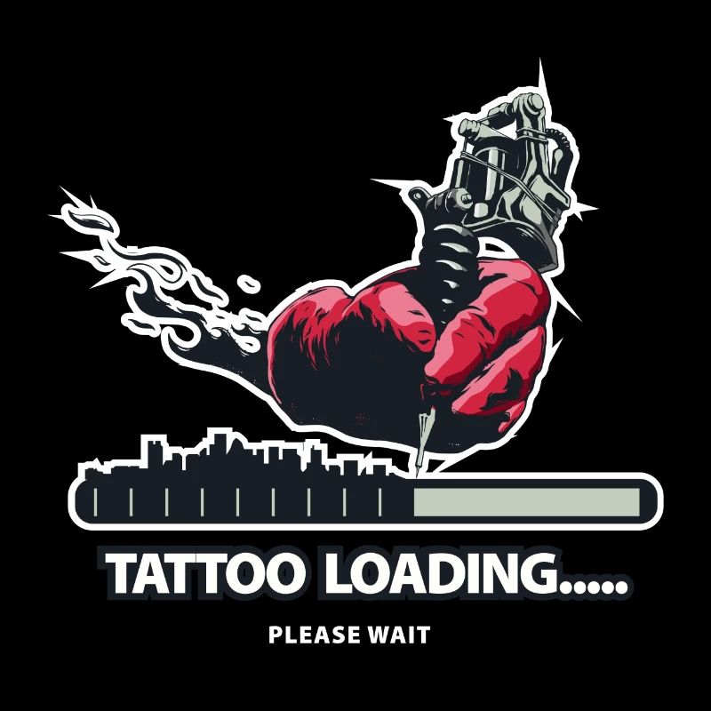 Tatouage Loading .. Machine à tatouer à la main encre tatouée