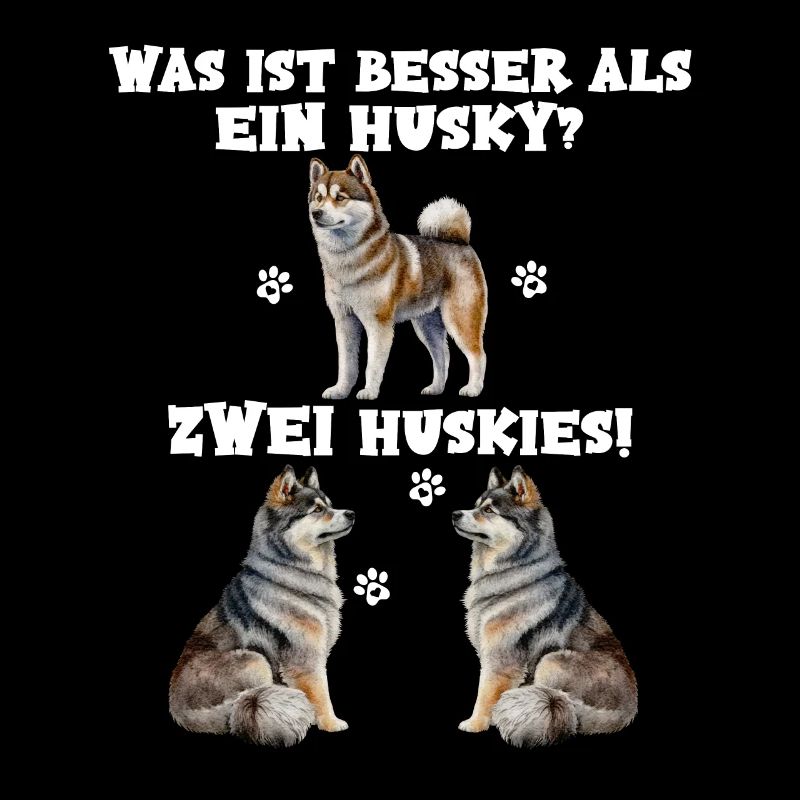 Was ist besser als ein Husky? Zwei Huskies