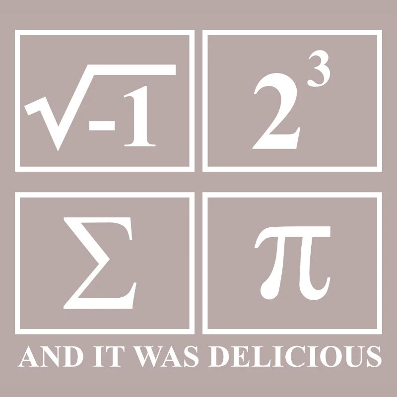 I Ate Some Pie and It Was Delicious Math Pun Pi