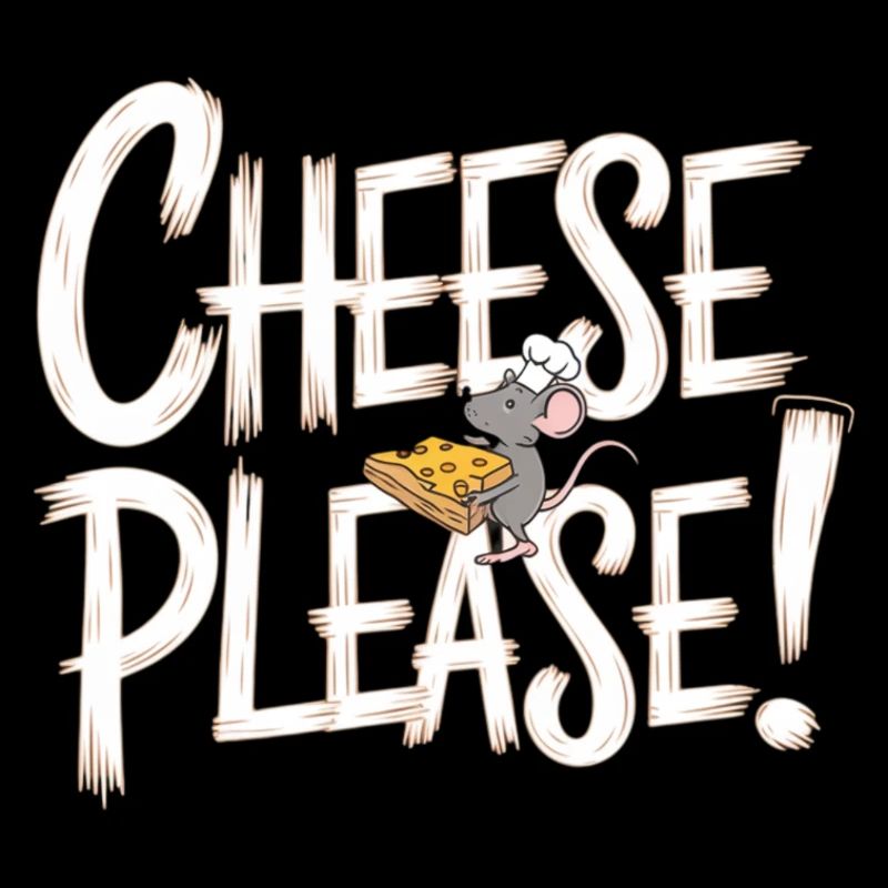 Adorable Cheese Please Mouse Design