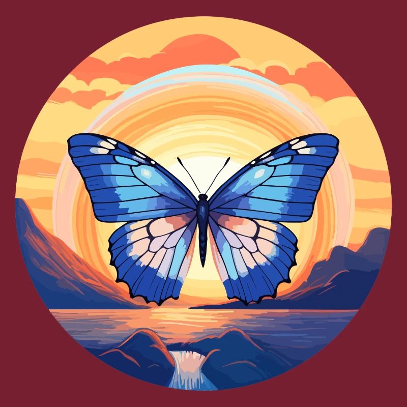 Morpho Papillon Bleu