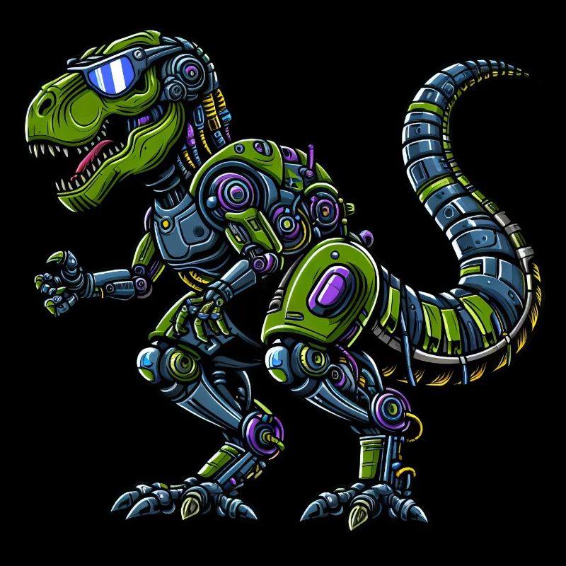 T-Rex Cyborg, Futuristic Dinosaur