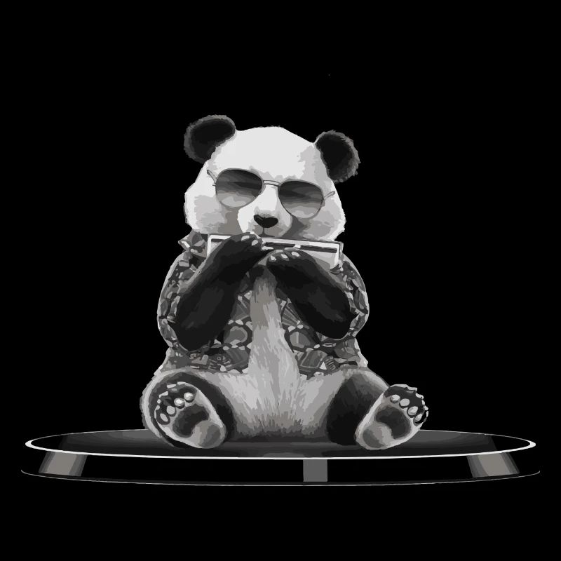 Panda Harmonica Playing Gift