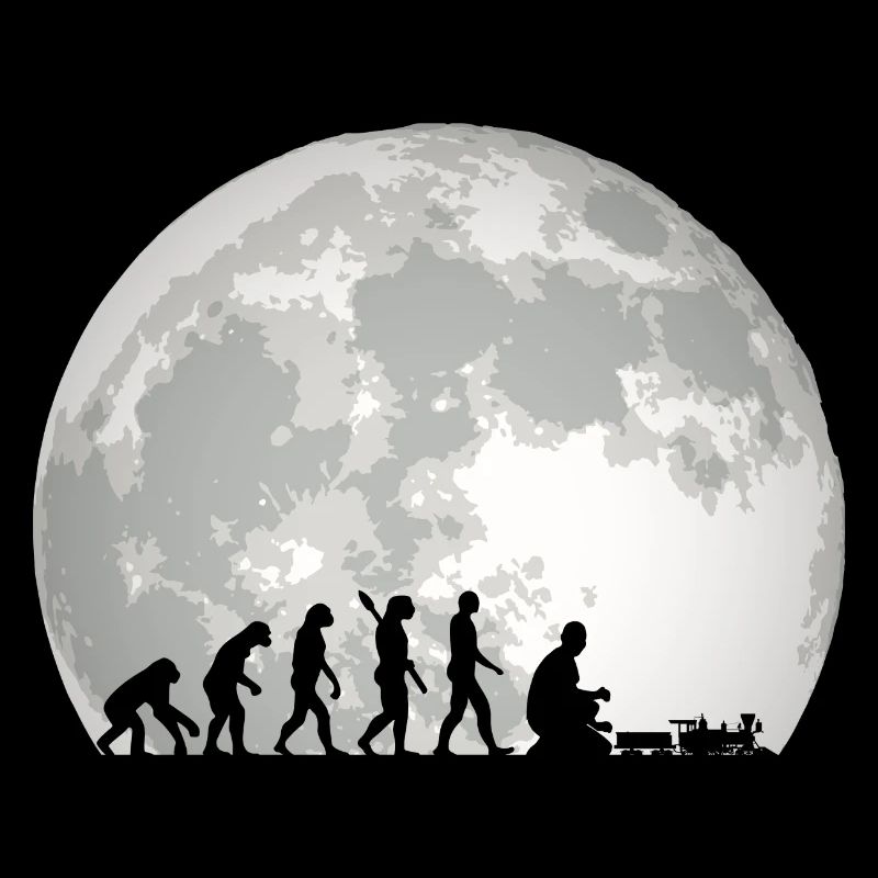 Evolution of Human Train Model Railway