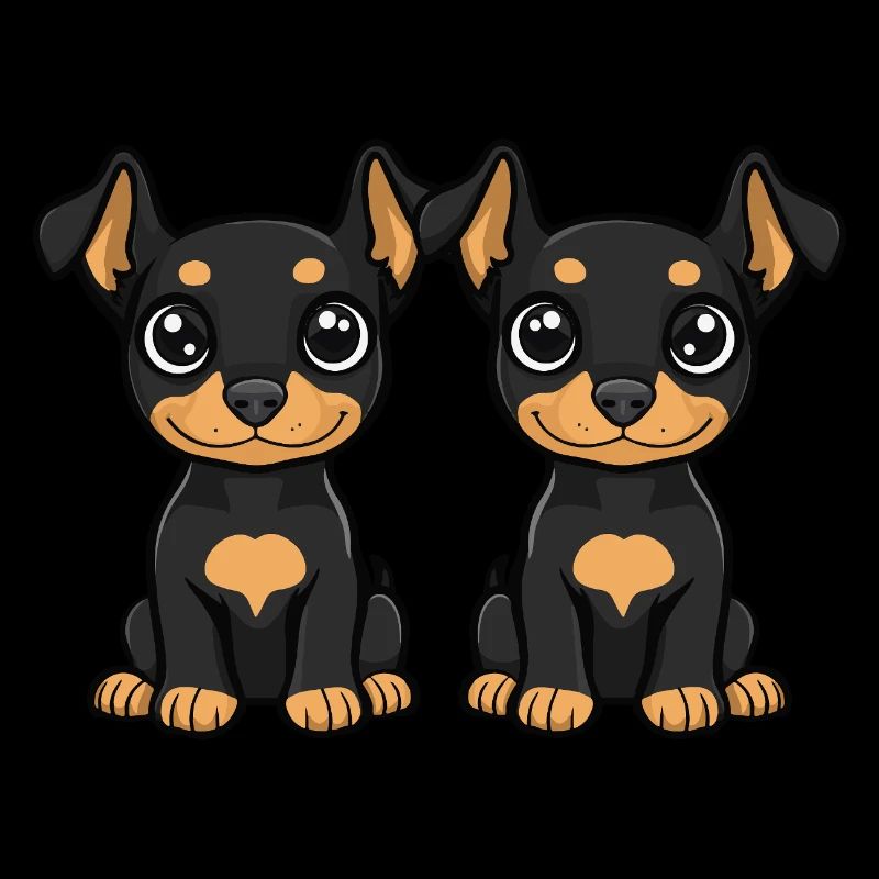 Doberman Dog Comic