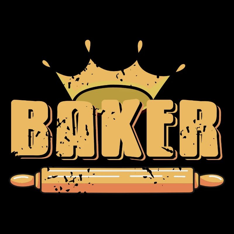Retro Vintage BAKER Queen Cool Baking Designs