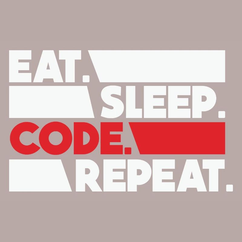 Eat Sleep Code Repeat Programmeur Devloper